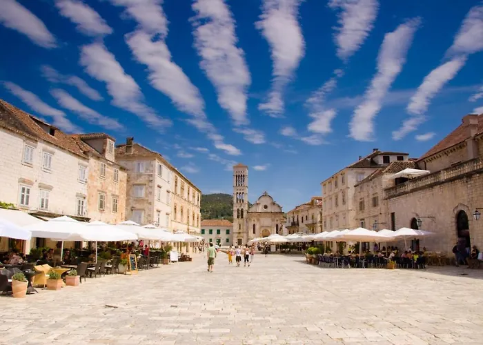 In Hvar With Sea View, Balcony, Air Conditioning, Wi-fi