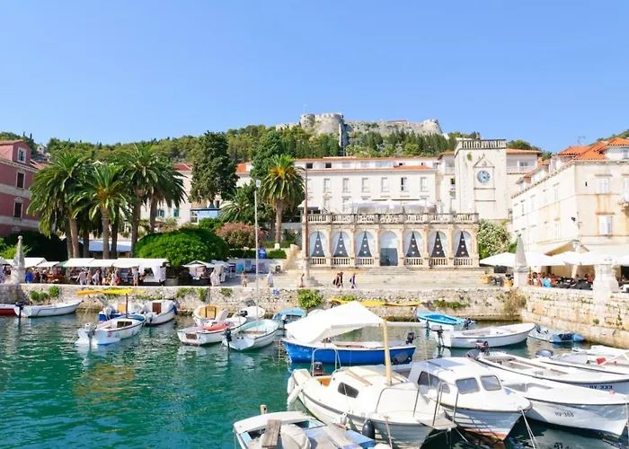 Gasthuis In Hvar With Sea View, Balcony, Air Conditioning, Wi-fi Hvar Town